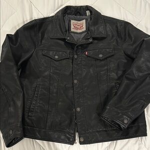Levi's Black Faux Leather Jacket